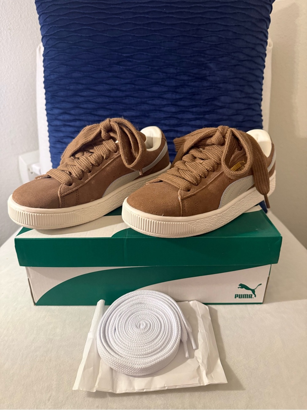 PUMA Suede XL Jr Haute Coffee Desert Dust Sneakers Size 6.5 NEW IN BOX